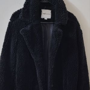 Teddy black coat